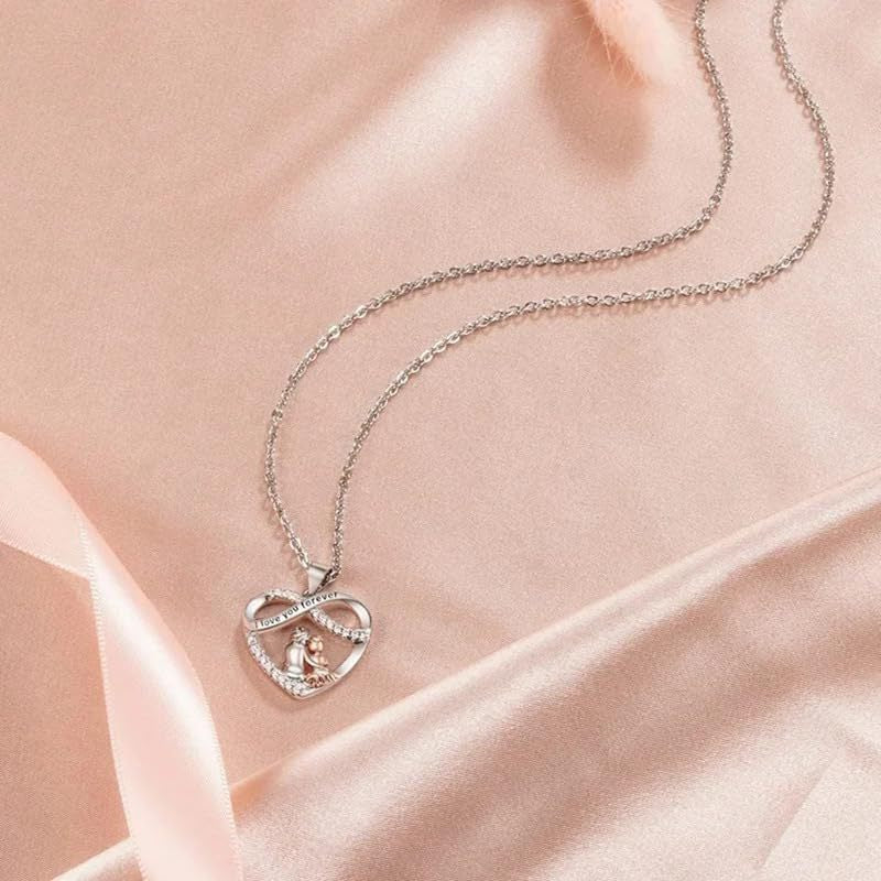 Wholesale Christmas hollow heart necklace love engraved necklace