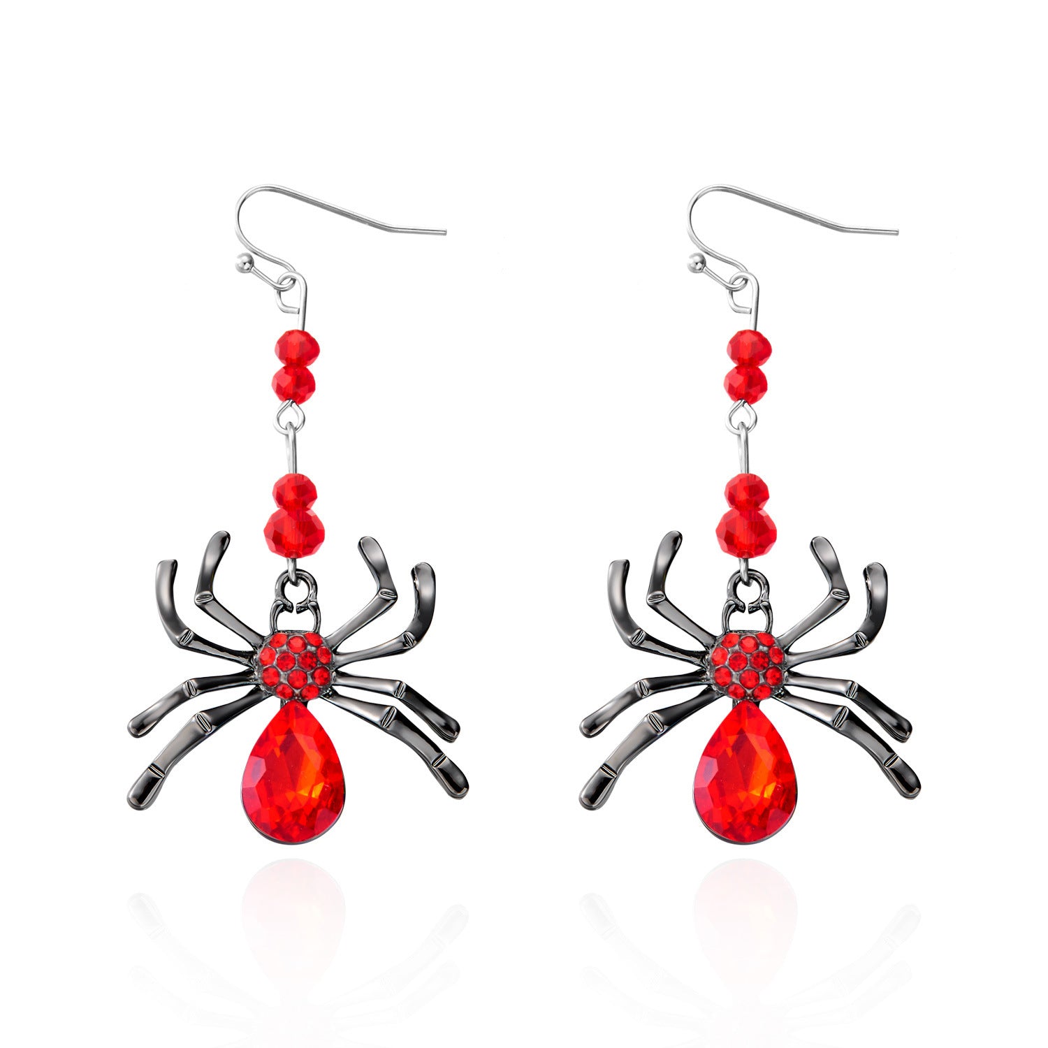 Wholesale Alloy Halloween  Spider Earrings