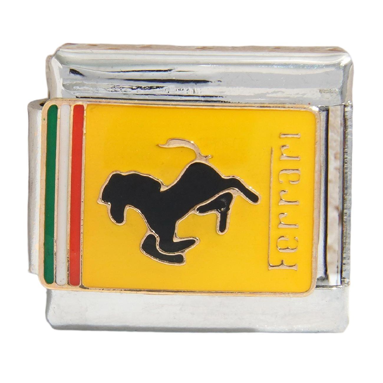 Wholesale Italian Charm Bracelet 9mm DIY Splicing Car Logo Stainless Steel Composable Bracelet