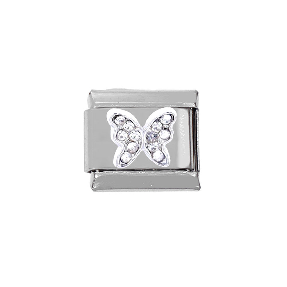 Wholesale 5pcs Italian Charm Bracelet Charm Module Stainless Steel Little Bee Butterfly Bracelet 9mm DIY Pattern Free Stitching Detachable Composable Bracelet ACC-BT-DaLiang017