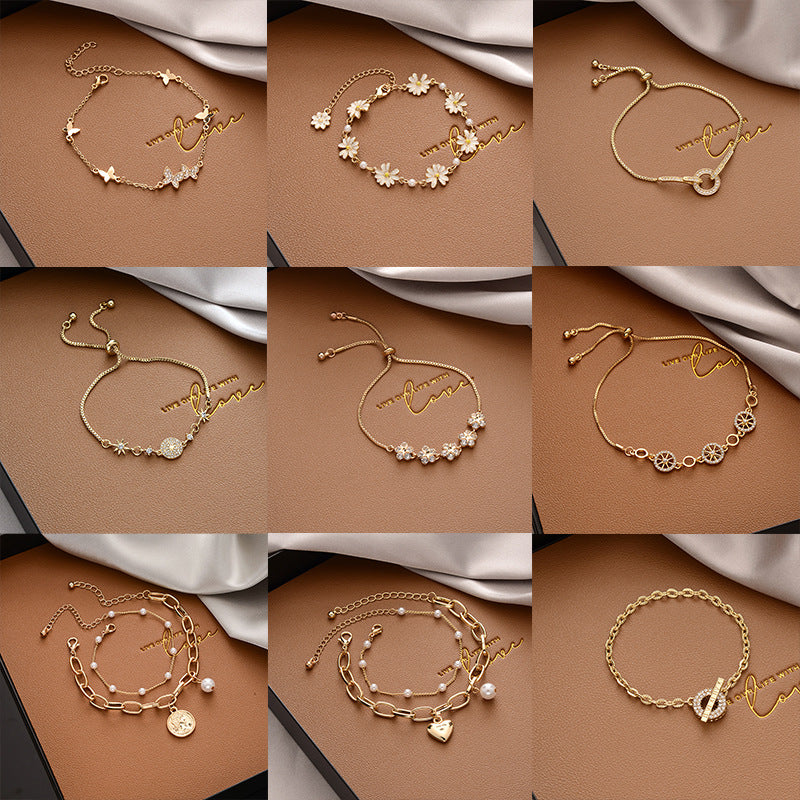 Wholesale Pearl Bracelet Titanium Steel Bracelet Couple Bracelet ACC-BT-Panshi001