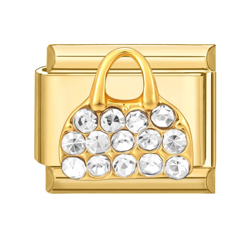 Wholesale Italian Charm Bracelet 9mm DIY Splicing Cute Creative Stainless Steel Composable Bracelet