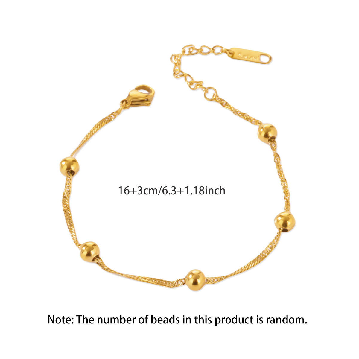 Wholesale Stainless Steel 18K Gold-Plated Bracelet