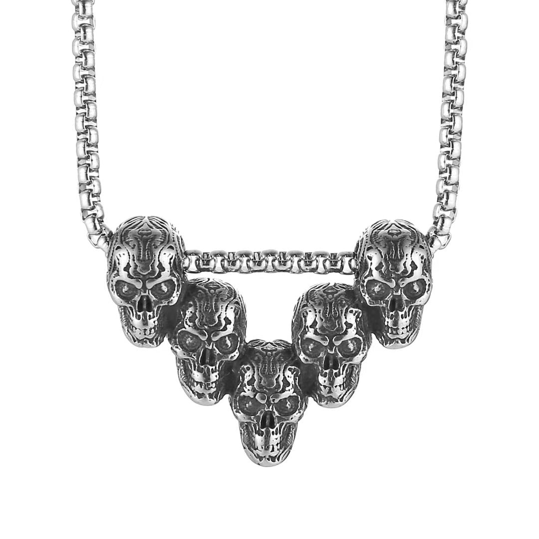Wholesale Skull Pendant Necklace Gothic Retro Style Necklace