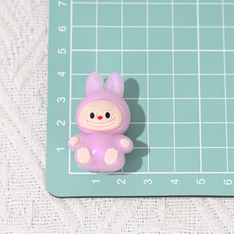 Wholesale 10pcs Rubber Cute Cartoon Beads DIY Bead Accessories