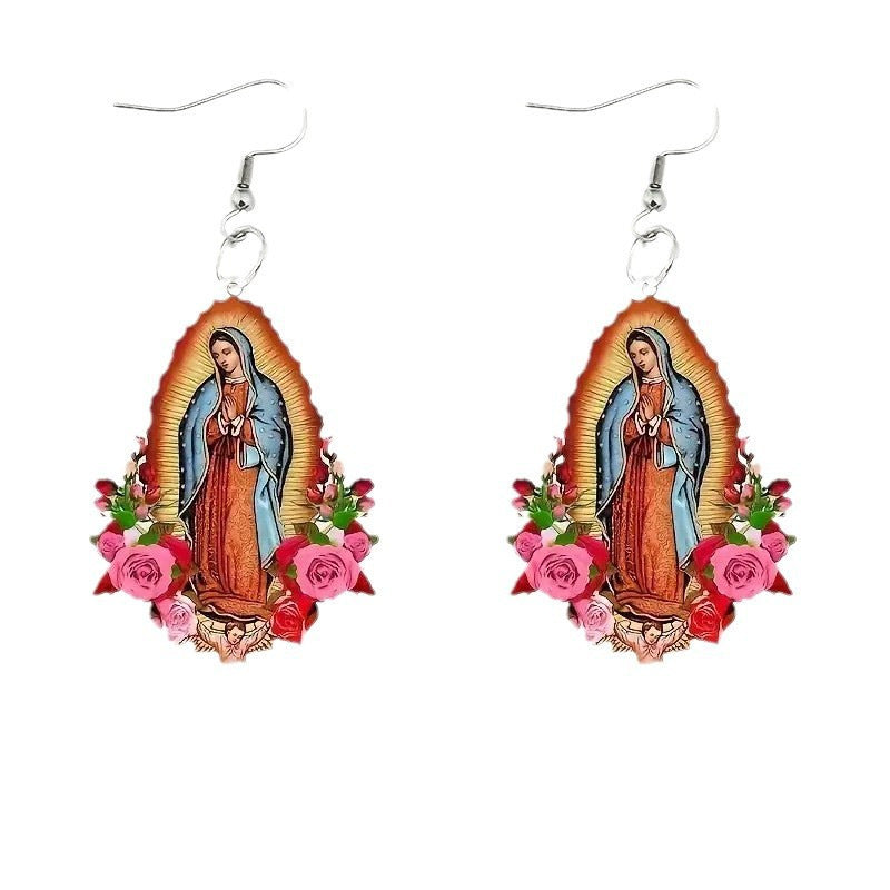 Wholesale Vintage Religious Women' s Earrings