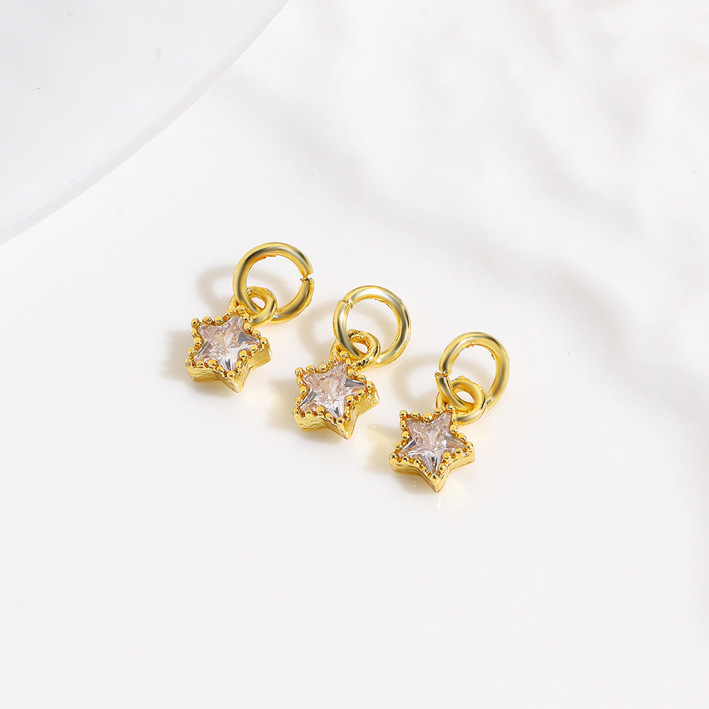 Wholesale Sunflower Colored Zirconium DIY Pendant