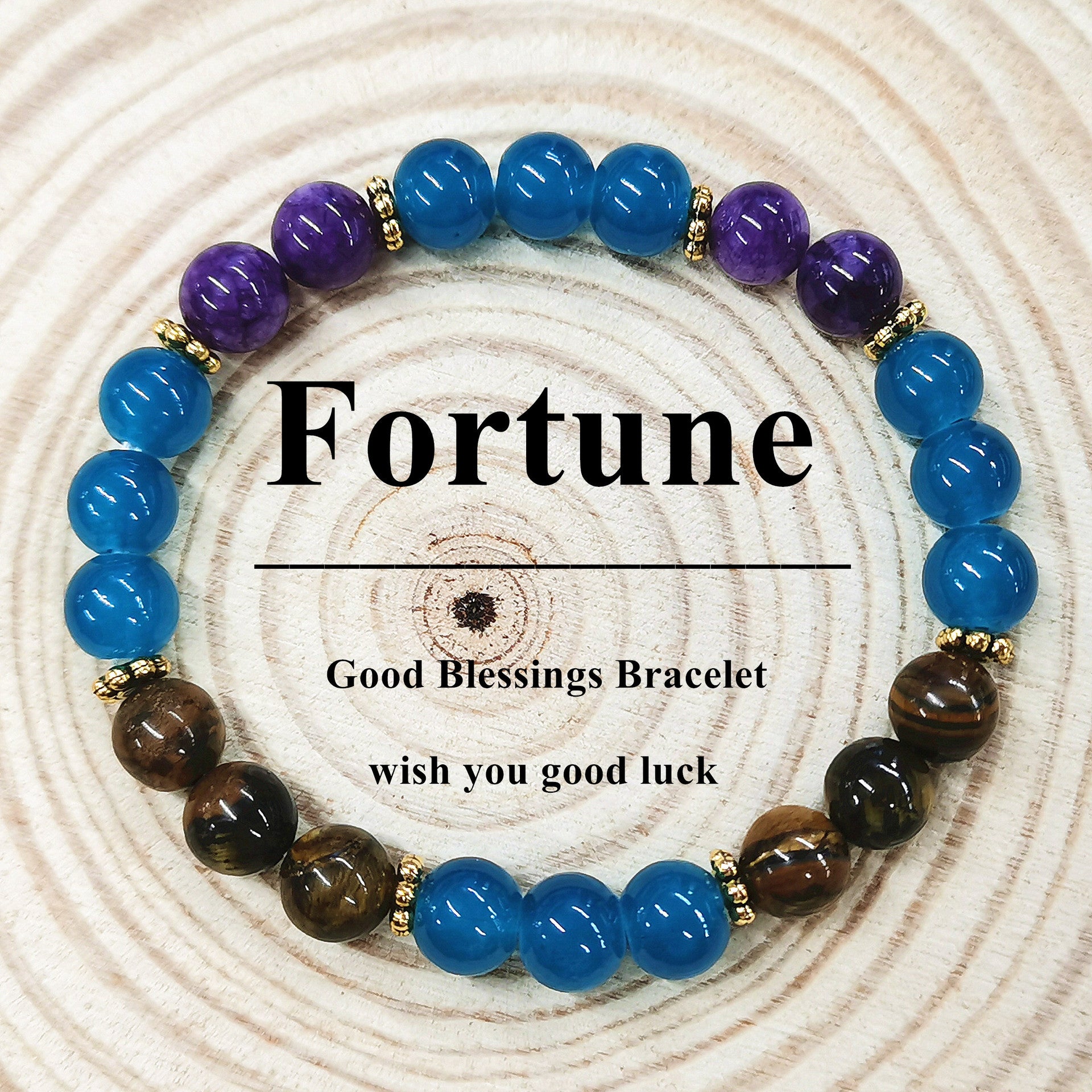 Wholesale  8mm Green Aventurine Tiger Eye Stone Amethyst Citrine Bracelet