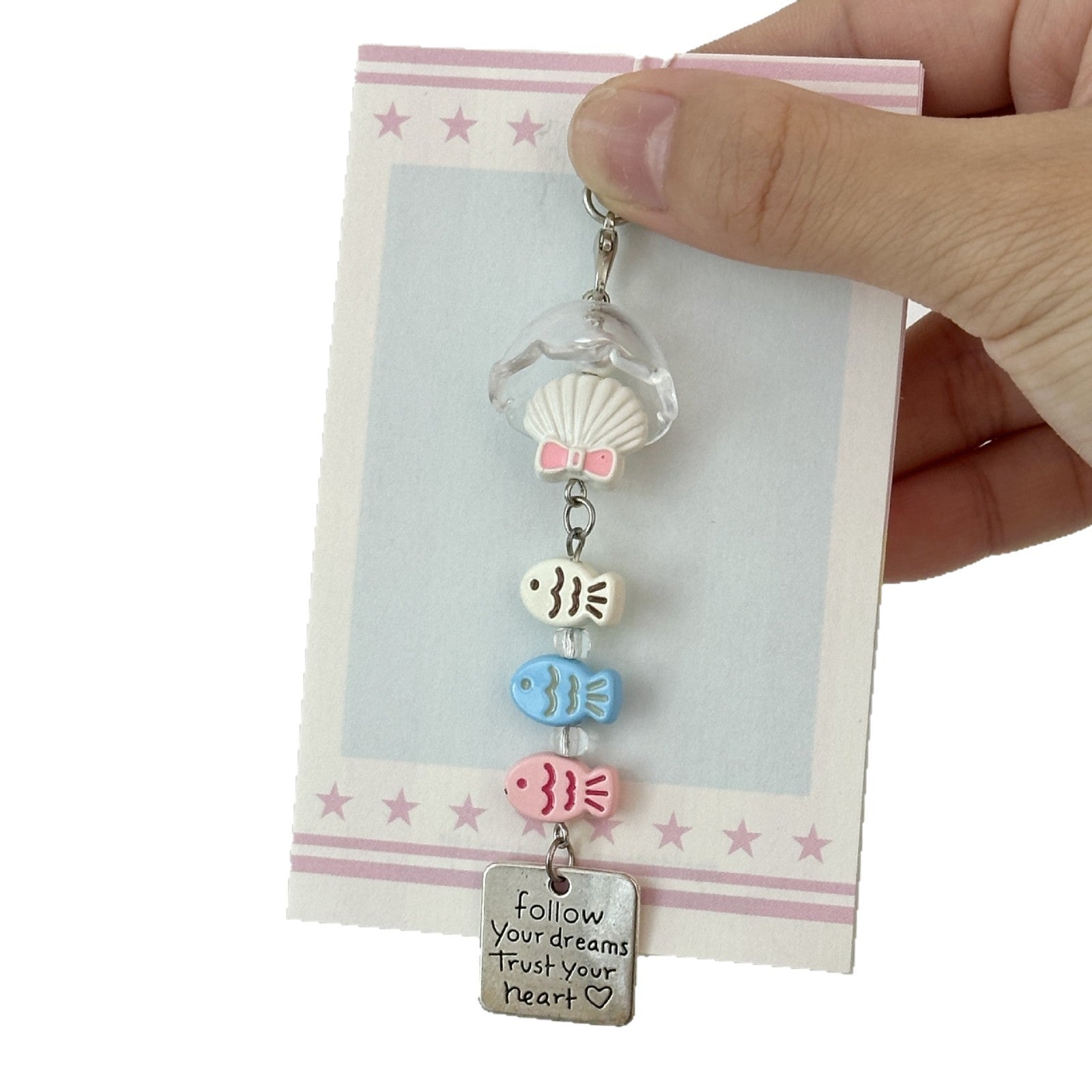 Wholesale Fish Wind Bell  Lanyard Keychain