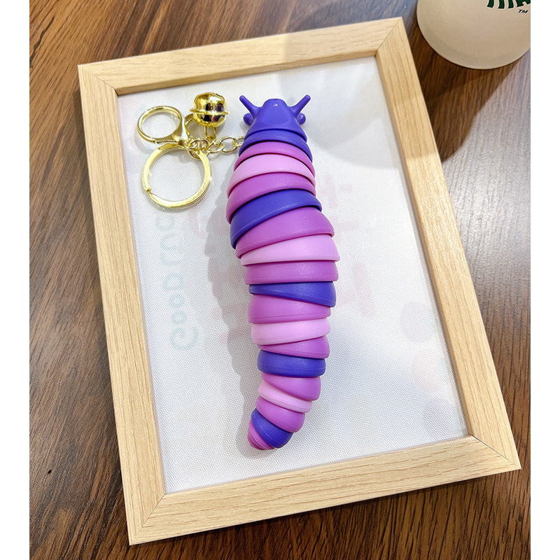Wholesale Fingertip Toy Unzip Caterpillar Keychain Lanyard Keychain ACC-KC-WoAn005