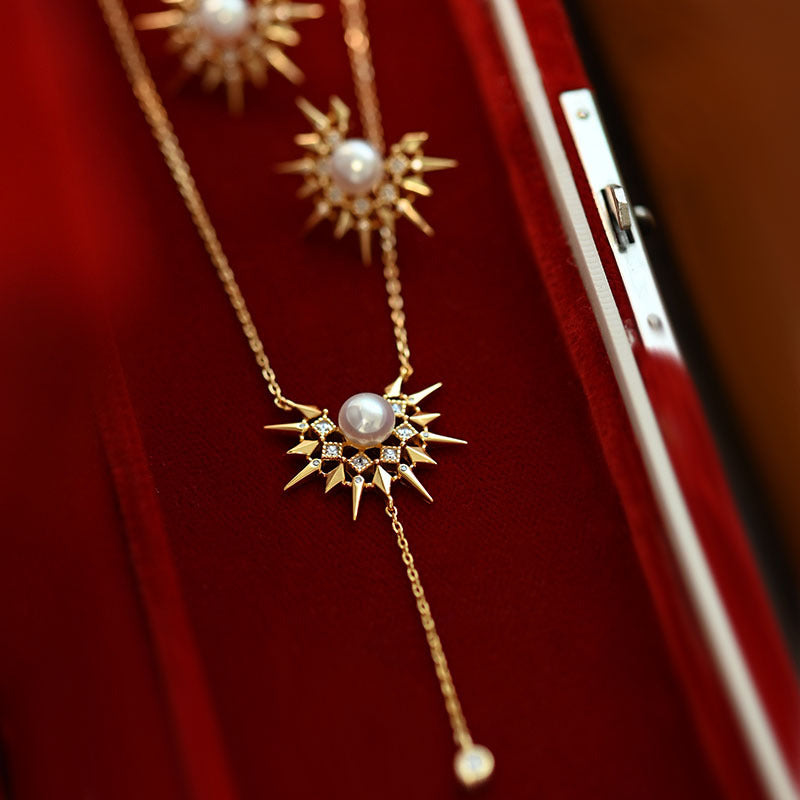 Wholesale  Retro Necklace 925 Sterling Silver Original Design Freshwater Pearl Necklace