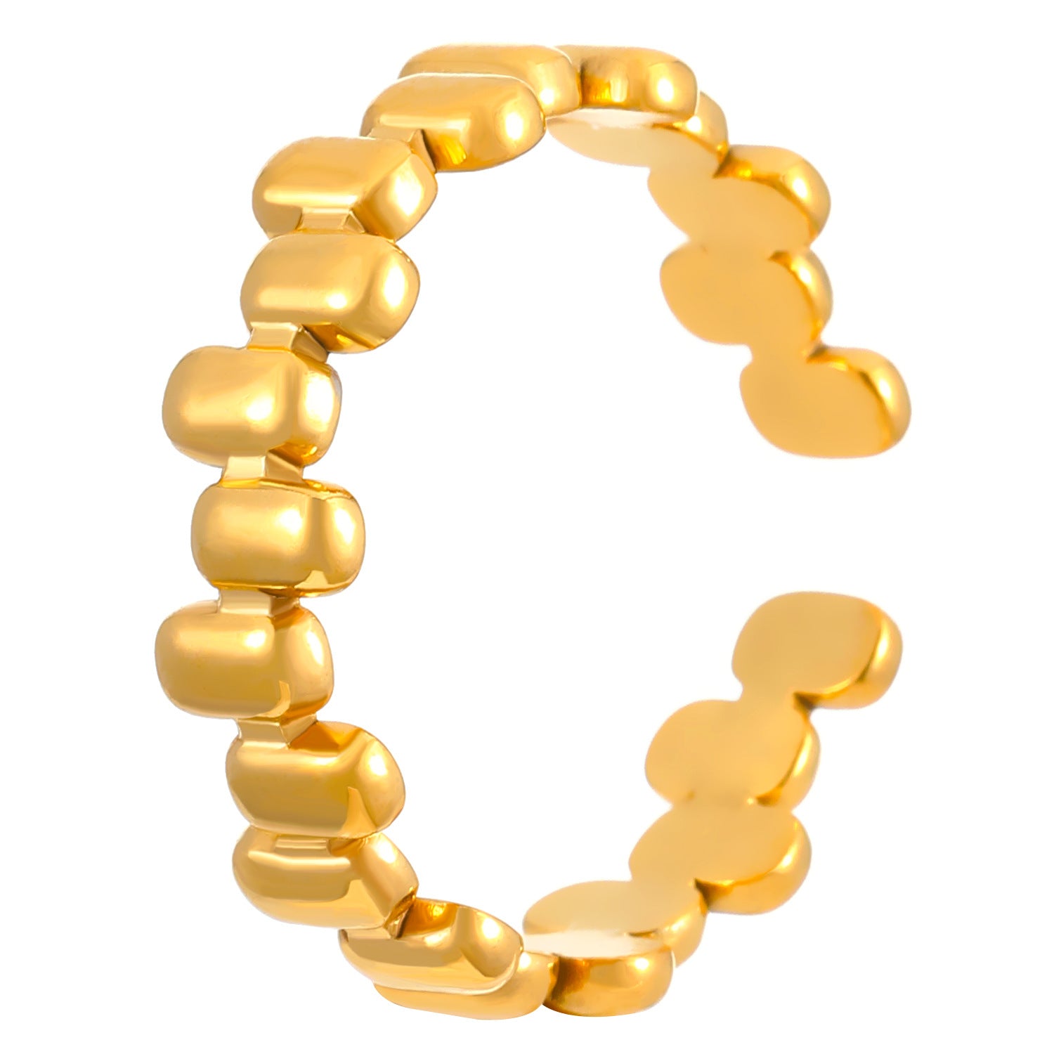 Wholesale Stainless Steel  Non-Fading Open  Ring