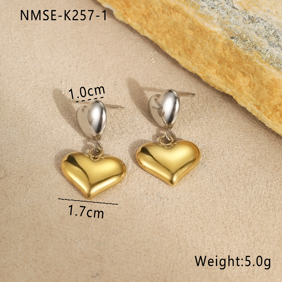 Wholesale Stainless Steel  Marine Style Summer  Seahorse Starfish Diamond Earrings