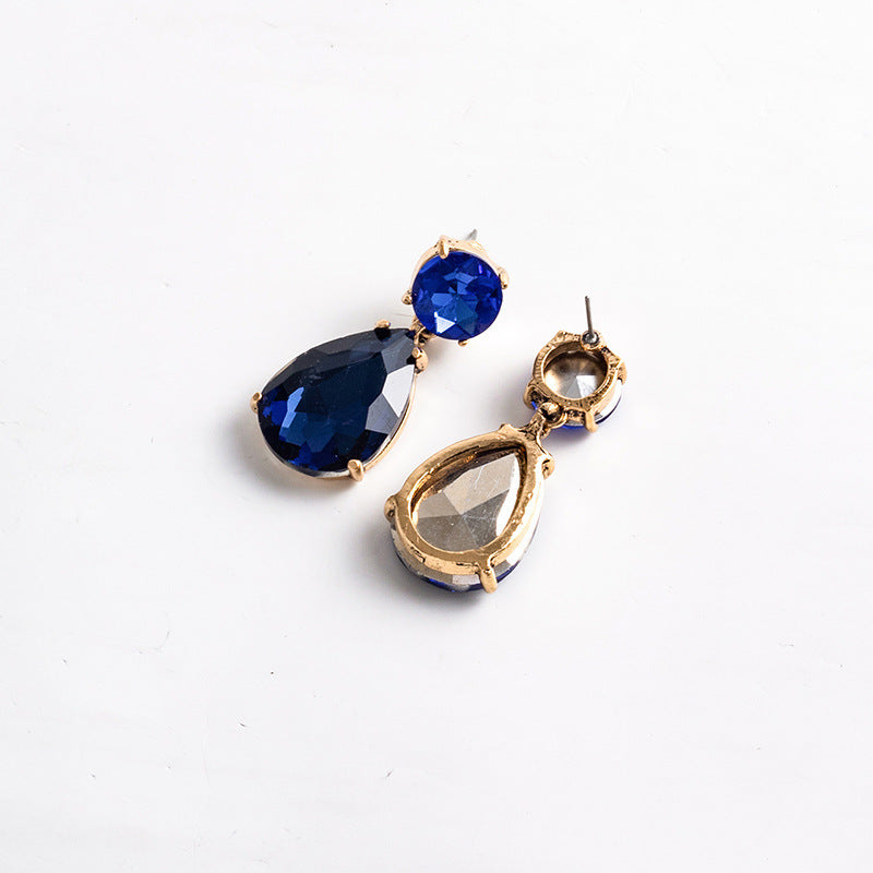 Wholesale drop-shaped diamond earrings