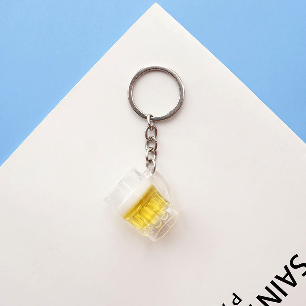 Wholesale  beer cup keychain