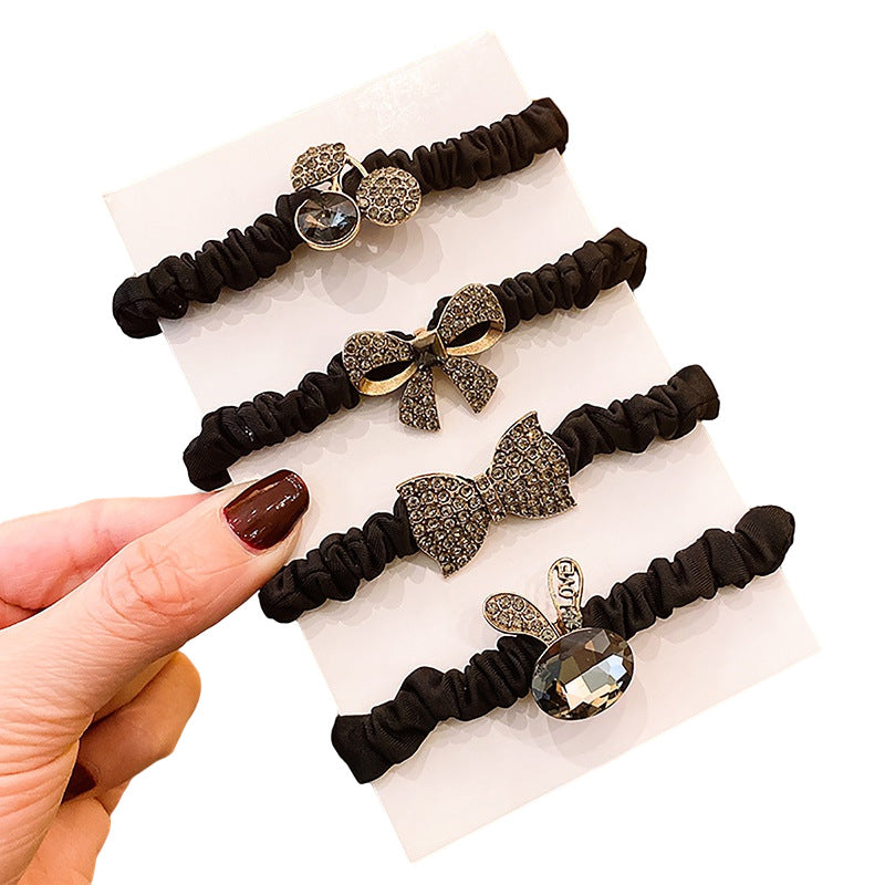 Wholesale Alloy Rhinestone Hair Scrunchies ACC-HS-Huidi026