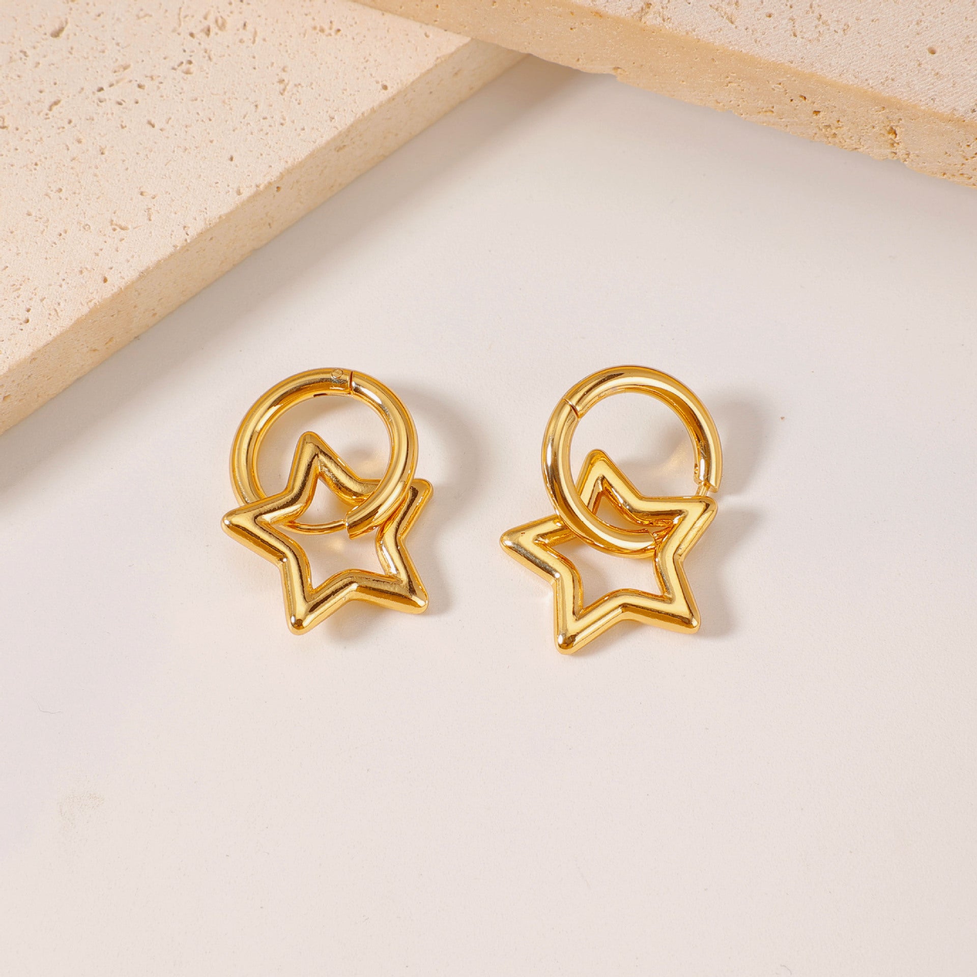 Wholesale Stainless Steel Titanium Steel Gold Light Luxury Earrings