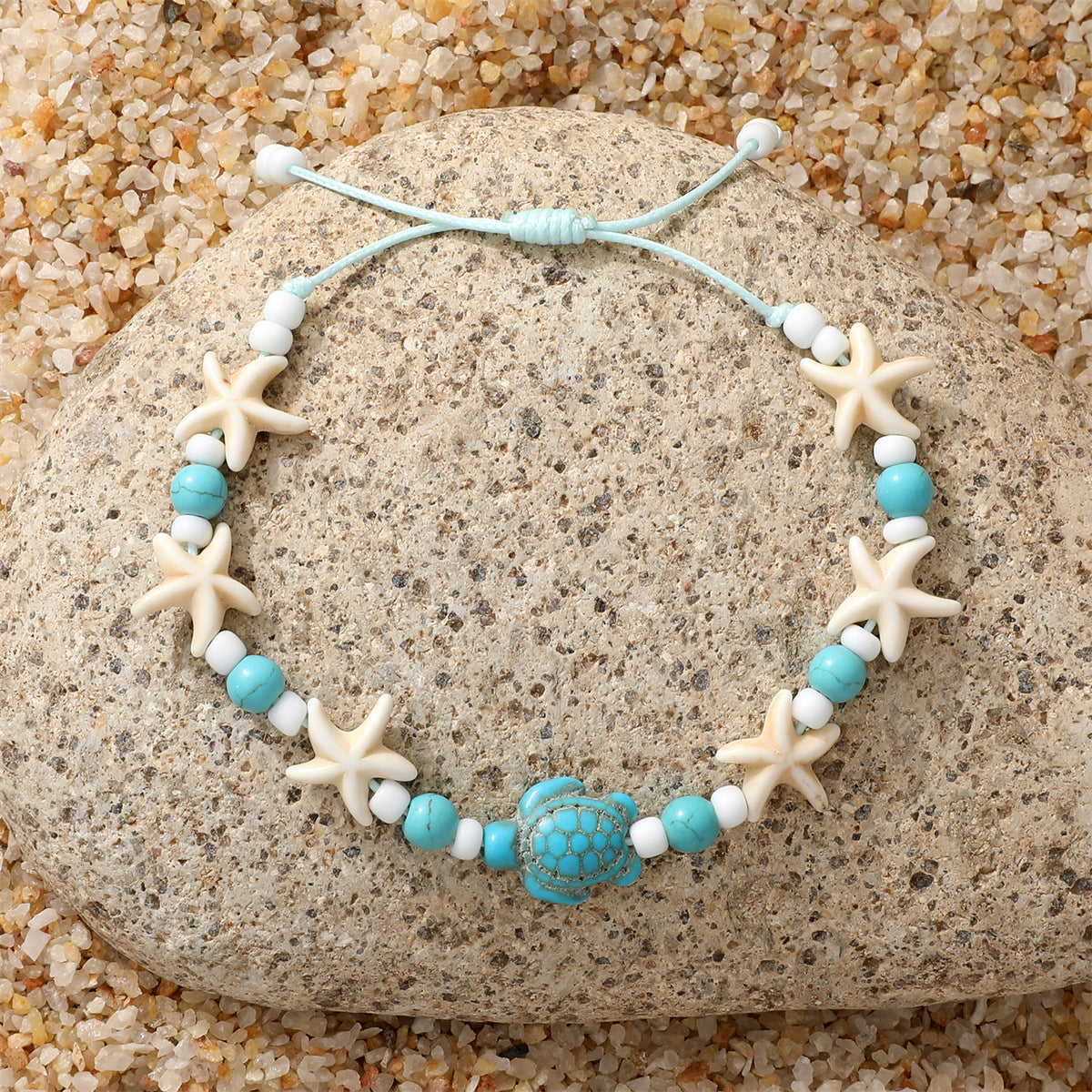 Wholesale Marine Wind Turtle Woven Bracelet