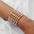 Wholesale  alloy love random color beads elastic ladies bracelet