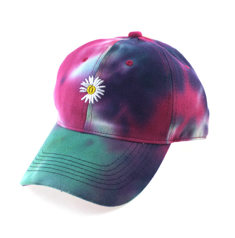 Wholesale Tie-dye Embroidered Coconut Tree Hat Baseball Cap ACC-HT-JiaTuo002