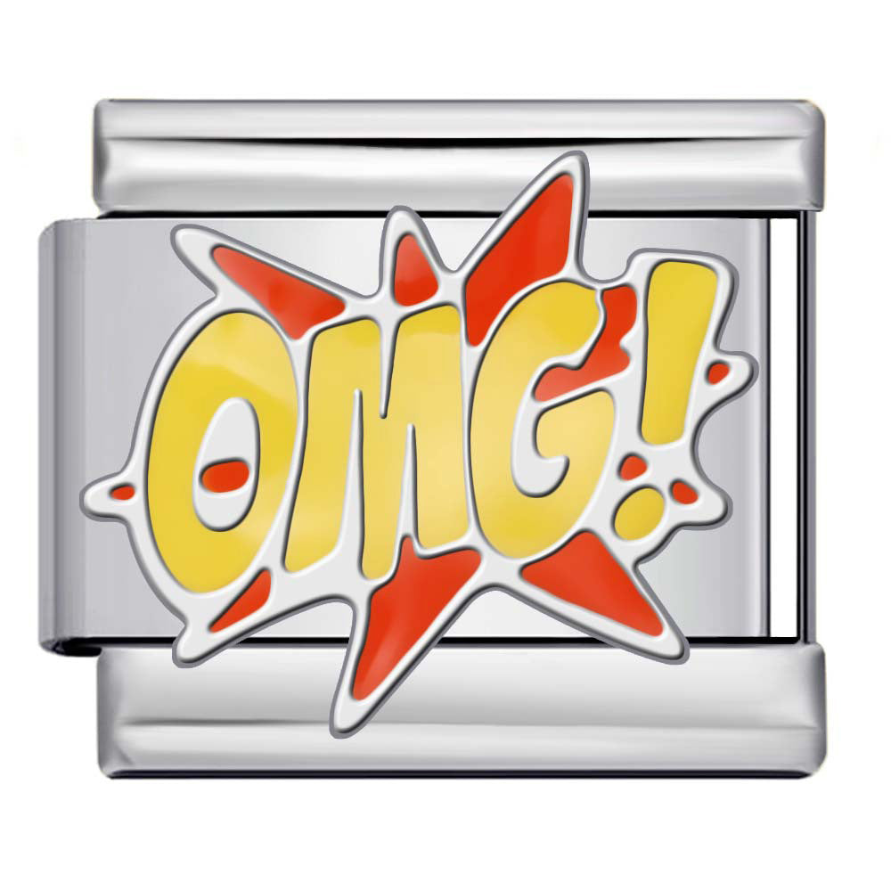 Wholesale 9mm Italian Charm Starter Bracelets DIY square Single Section Creative Stainless Steel Composable Bracelet