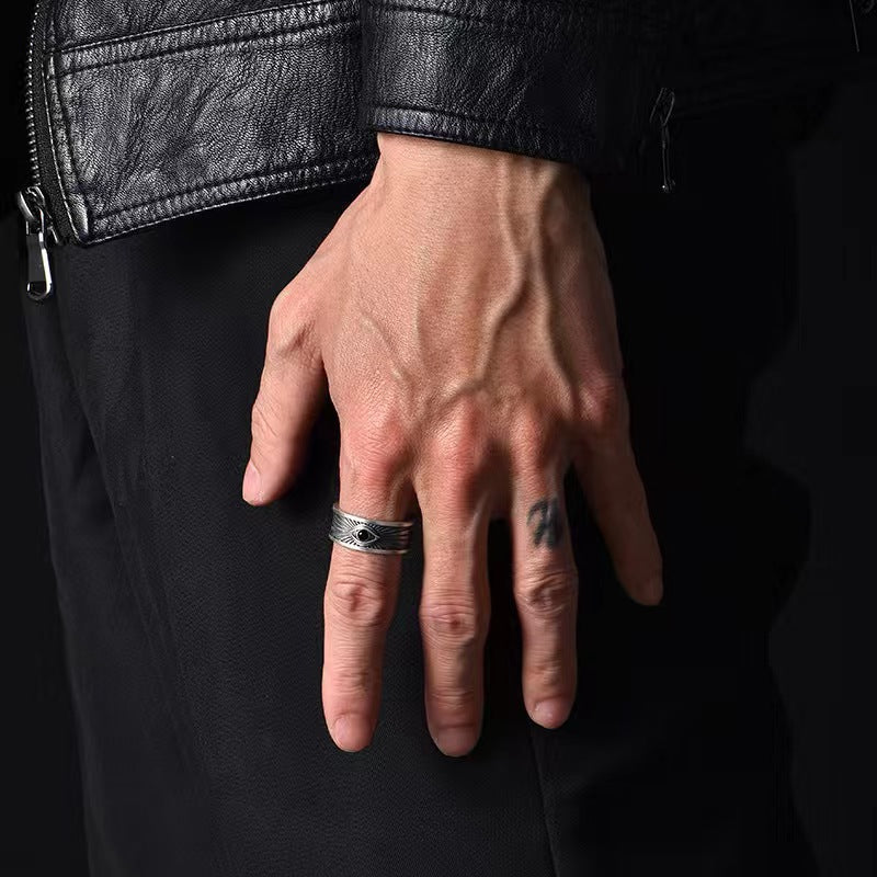 Wholesale God's Eye Men's Ring ACC-RS-YuMei007