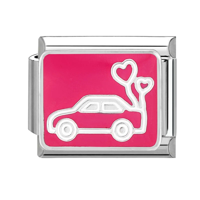 Wholesale  Italian Modular Bracelet 9mm DIY Splicing Removable Stainless Steel Combinable Bracelet