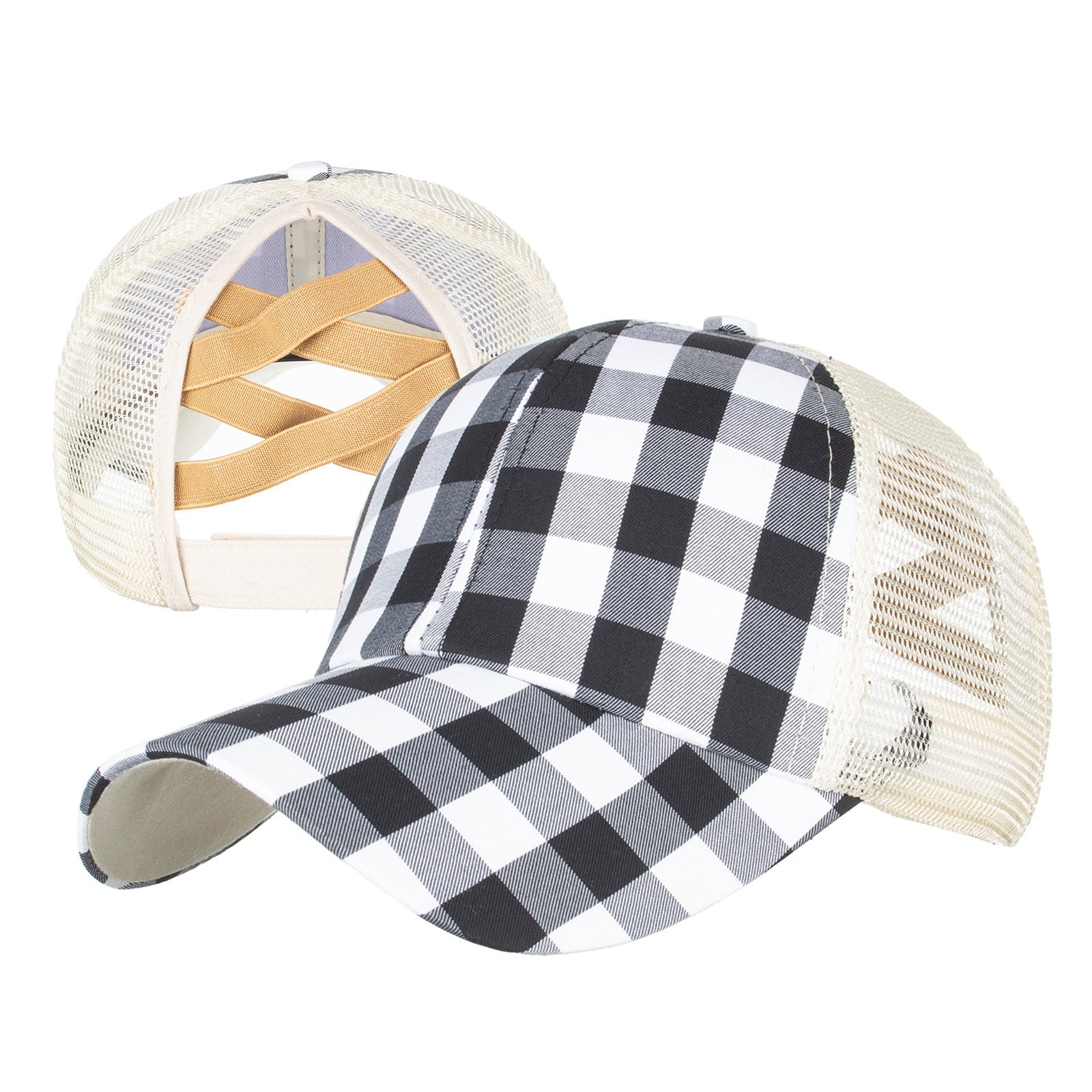 Wholesale Western Style Aztec Cow Print Leopard Mesh Cap Ponytail Cap Baseball Cap Hat ACC-HT-RongZhao005