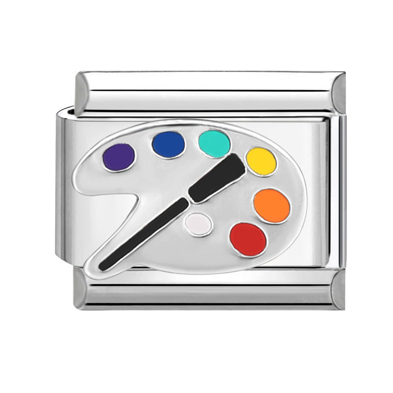 Wholesale  Italian Beaded Bracelet 9mm DIY Splicing Removable Stainless Steel Combinable Bracelet