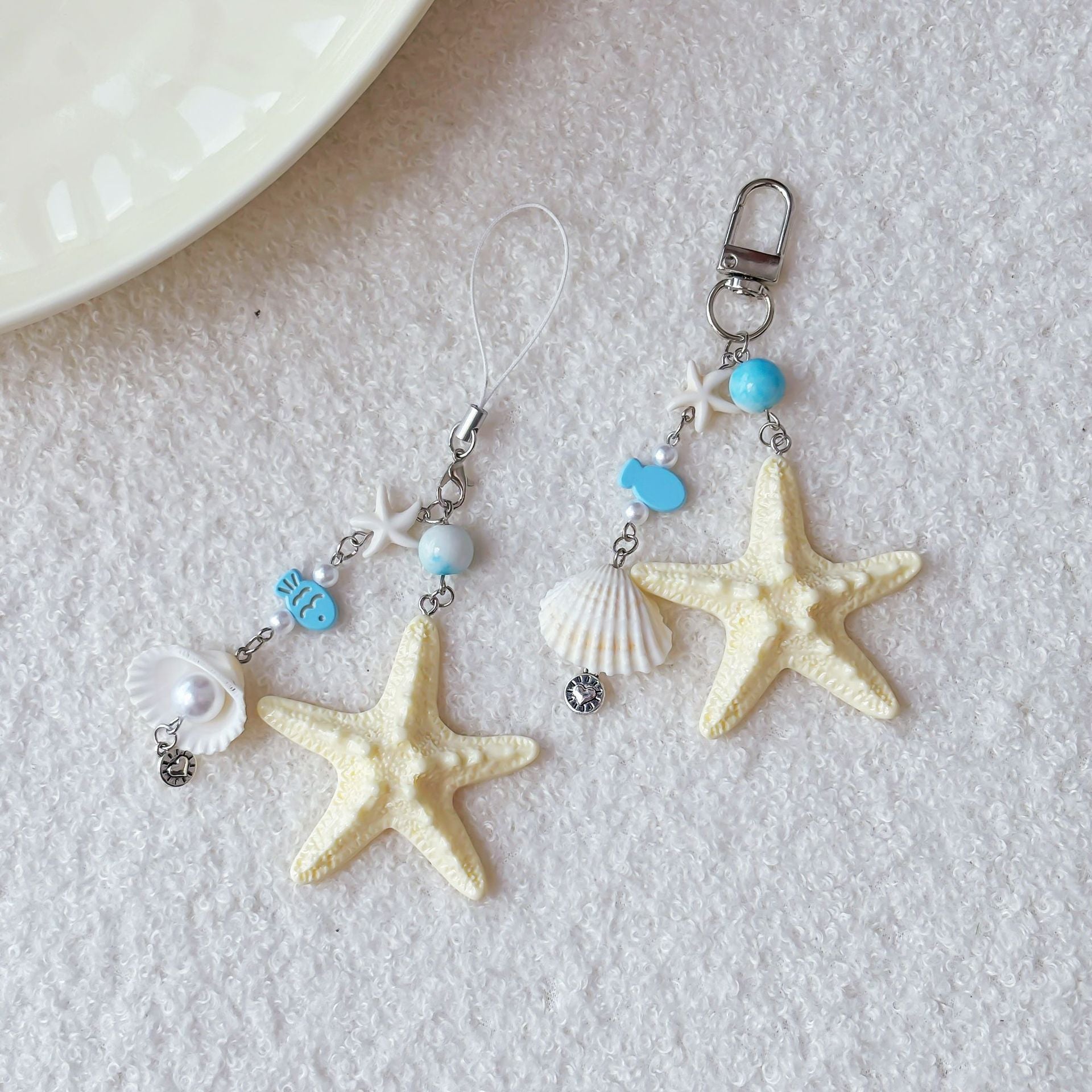 Wholesale Ocean Style Natural Shell Decorative Keychain