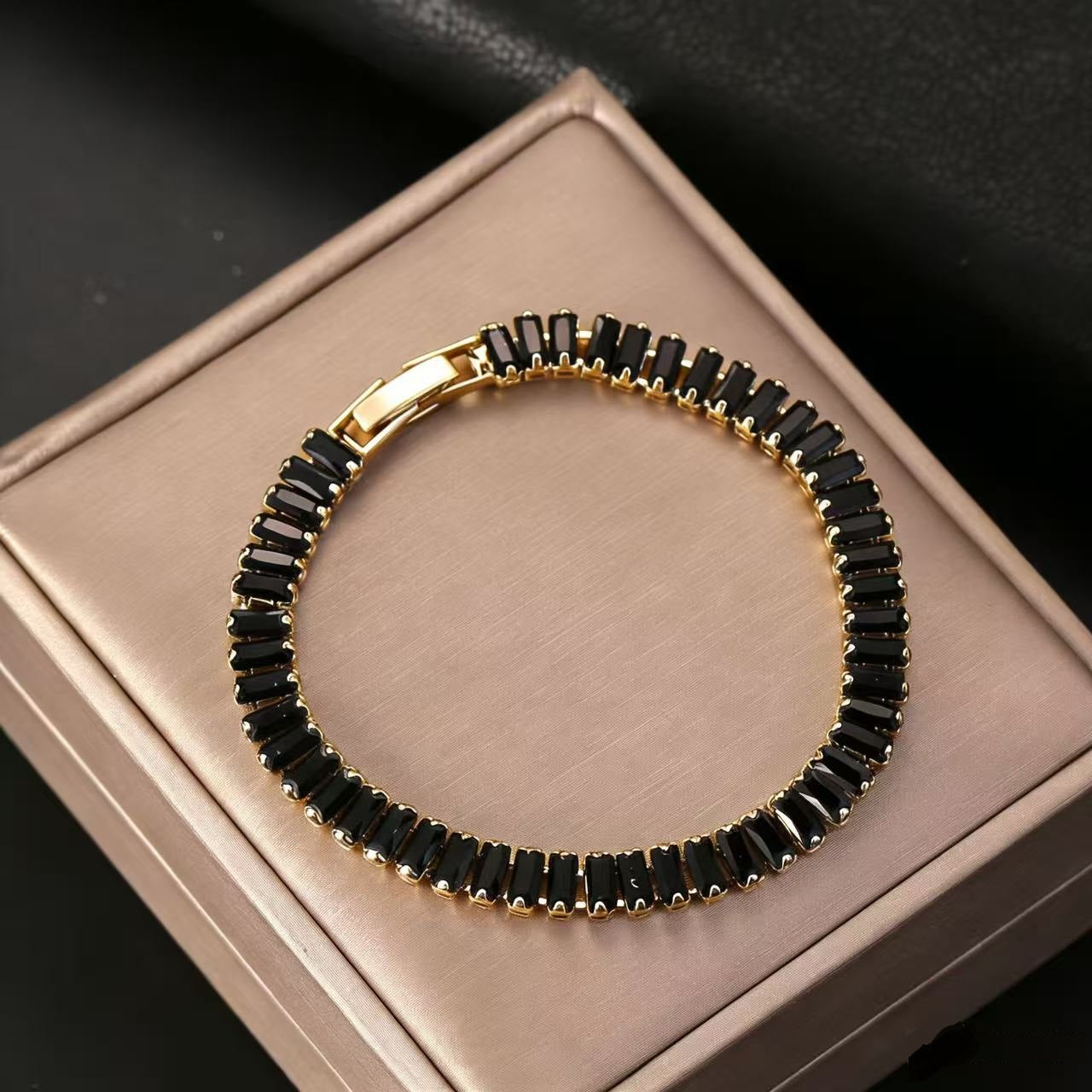 Wholesale Colorful Zircon Tennis Chain Bracelet Fashion Accessory Gift Boutique Resale