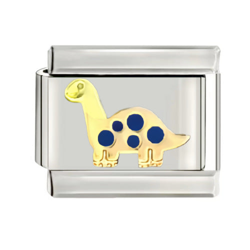 Wholesale Italian Charm Starter Bracelets DIY square Single Section Creative Stainless Steel Composable Bracelet