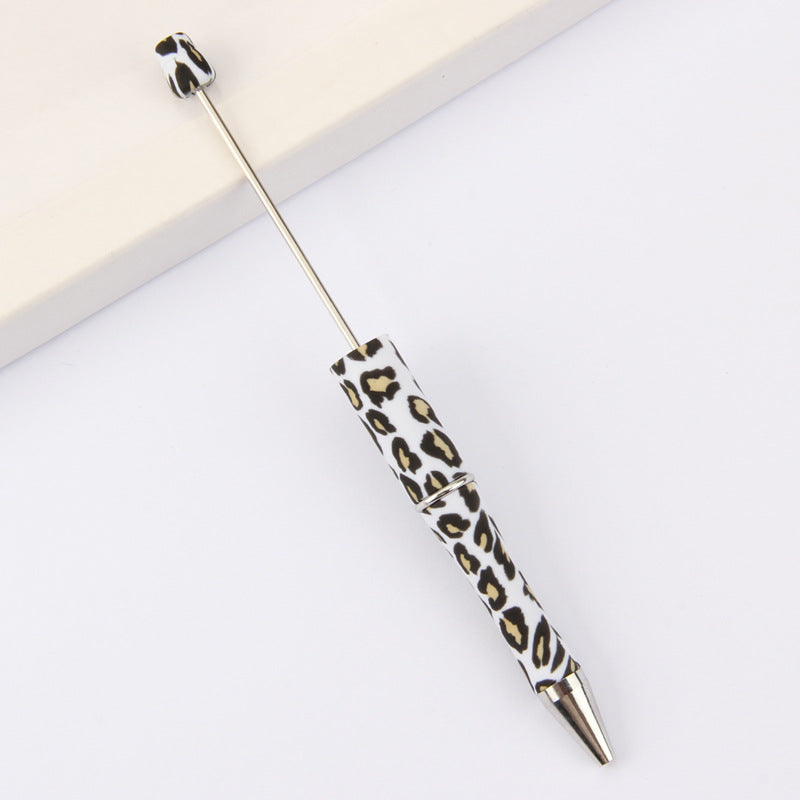 Wholesale Beadable Pens Leopard Print Floral Cow Independence Day Print DIY Beaded Pens ACC-PN-JinBN015