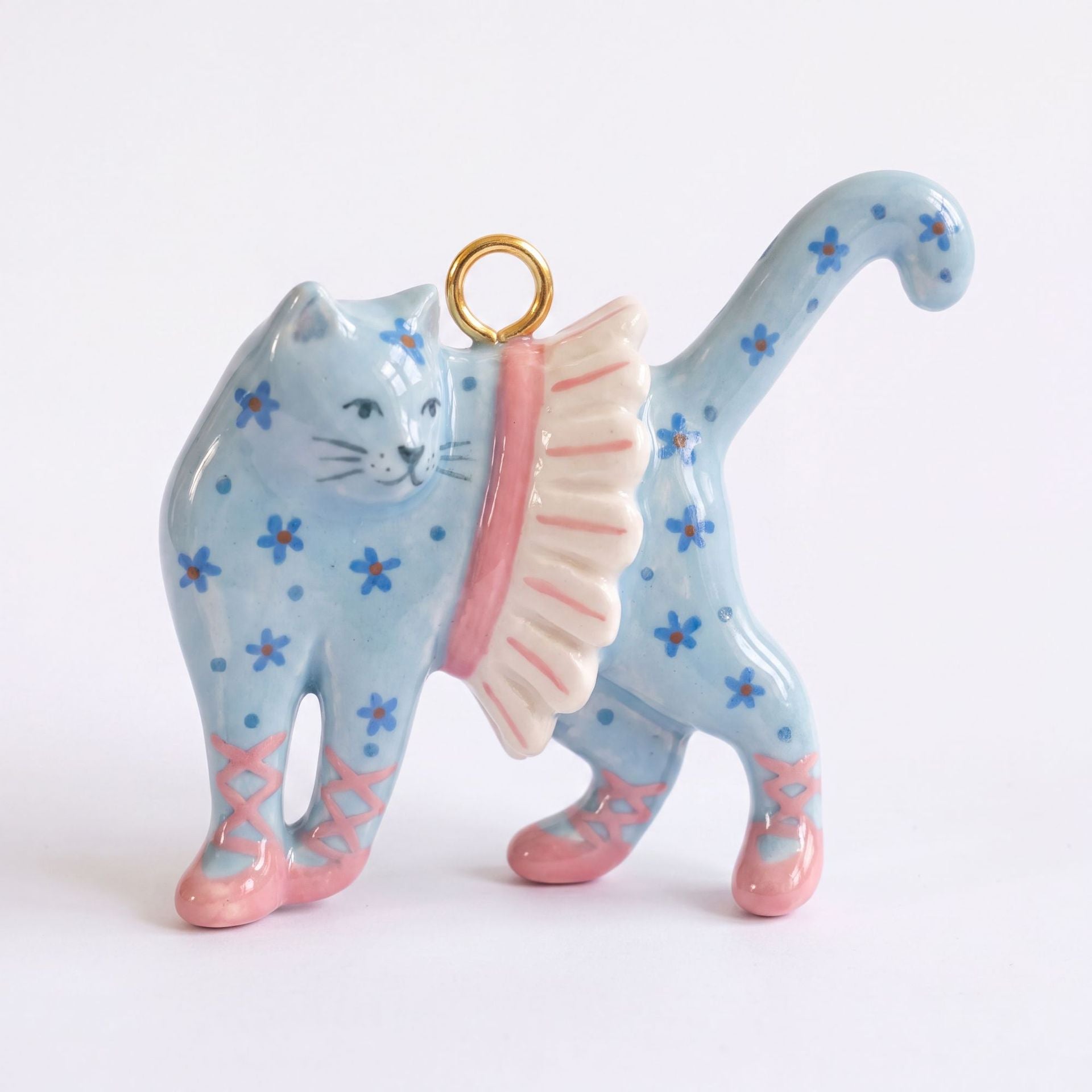 Wholesale Painted sy Cat 3D Pendant Colorful Drip Oil Design Top Hat Cat Charm For Necklace Bracelet Making Trendy Jewelry Accessory