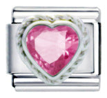 Wholesale Italian Charm Bracelet 9mm DIY Splicing Heart Series Stainless Steel Composable Bracelet