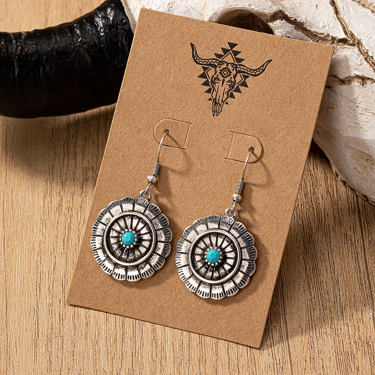 Wholesale 5pcs Blue Turquoise Earrings