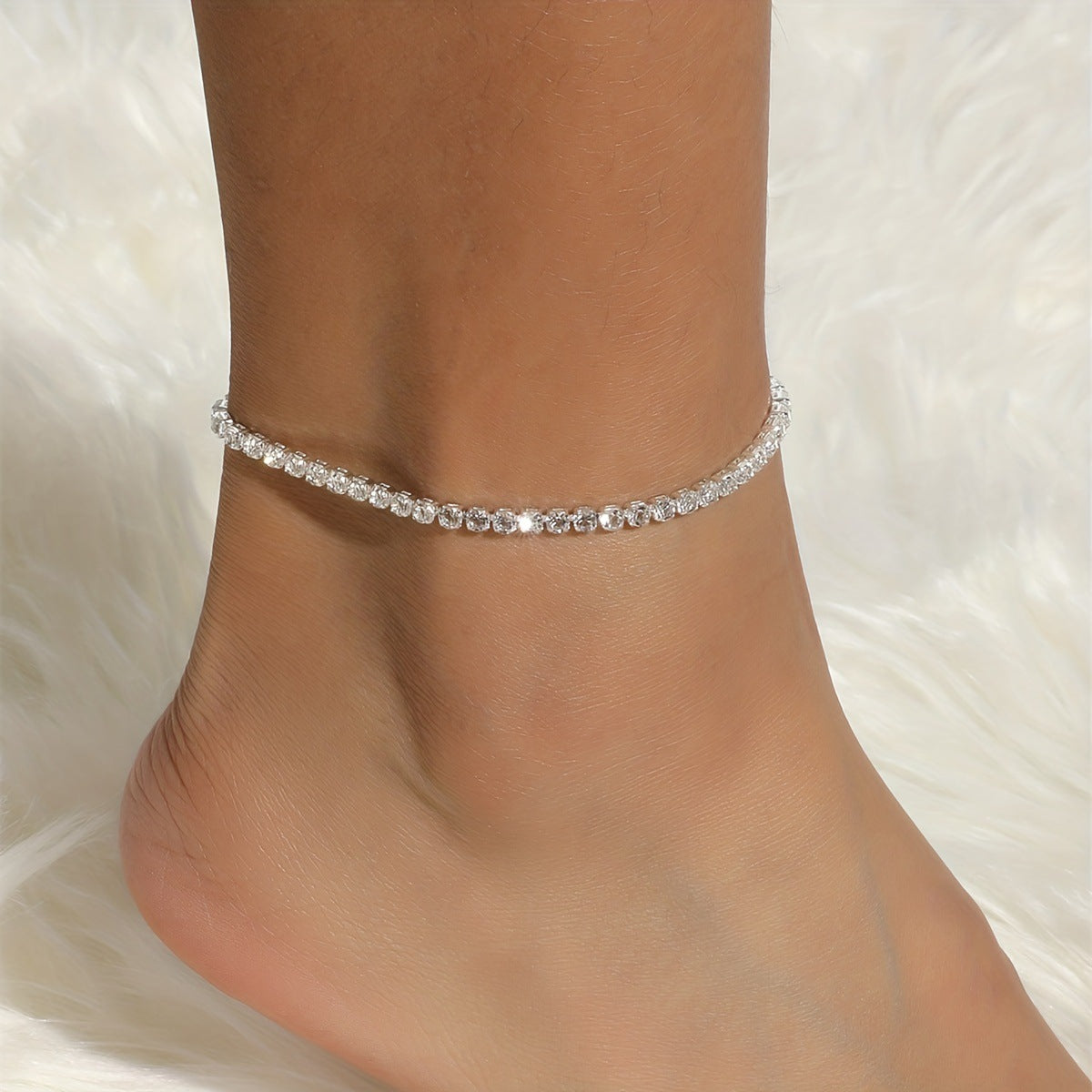 Wholesale full diamond luxury anklet