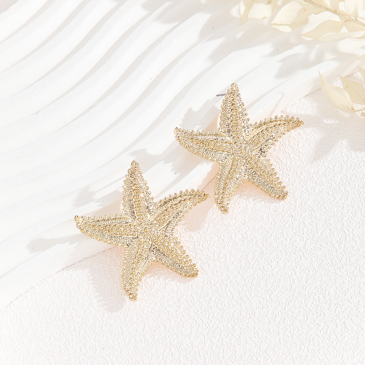 Wholesale 12pcs Geometric Ocean Style Starfish Earrings