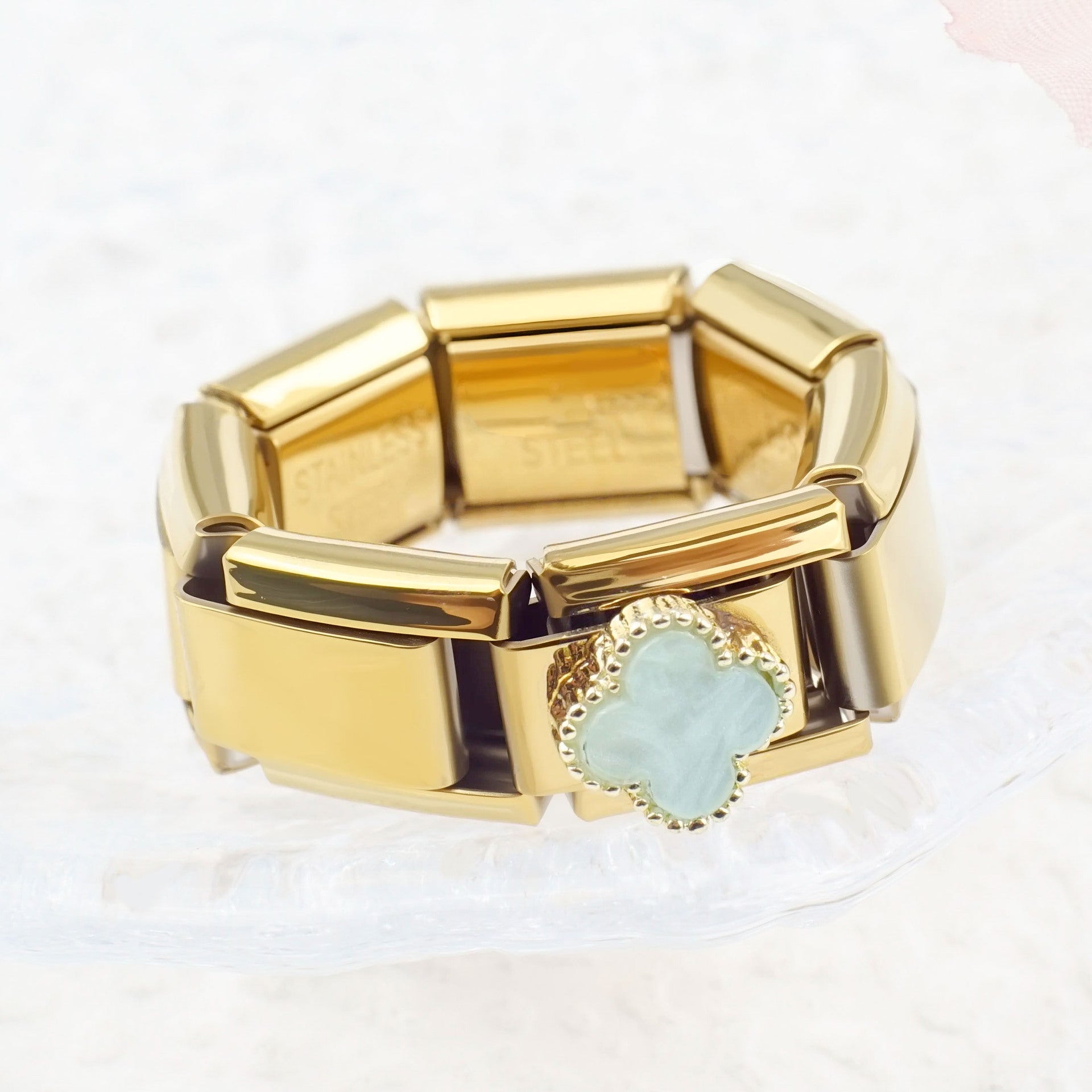 Wholesale Italian Module Bracelet DIY Elastic Ring Free Splicing Assembly Chain Italy Charms