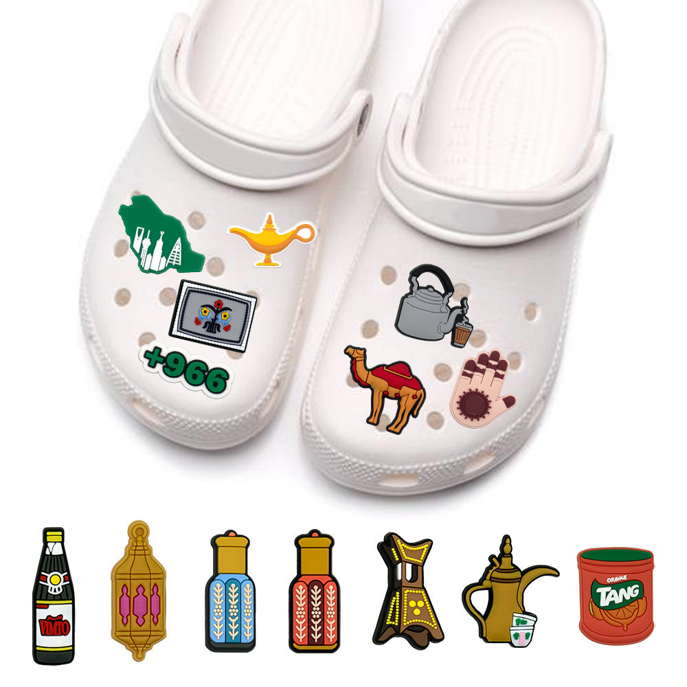 Wholesale 100pcs Random Cartoon Cute Shoes Accessories Shoes Charms