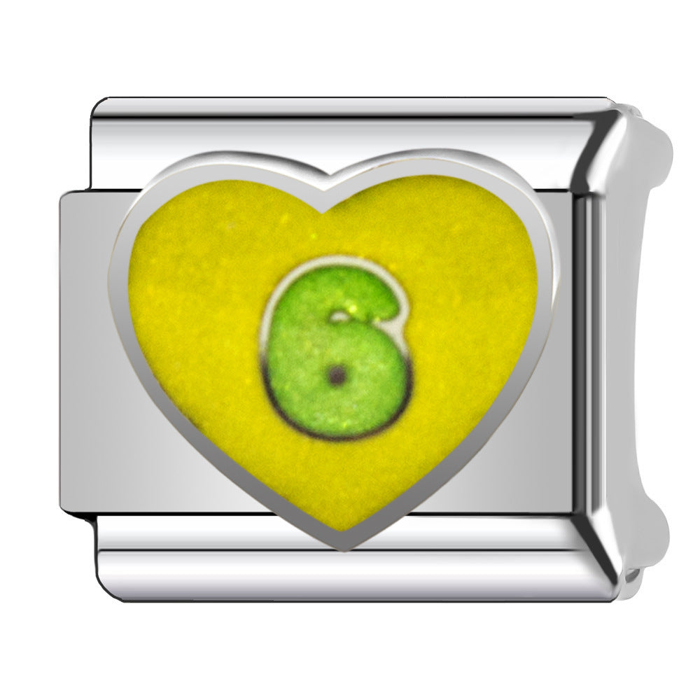 Wholesale  Italian Charm Bracelet 9mm DIY heart Creative Stainless Steel Composable Bracelet