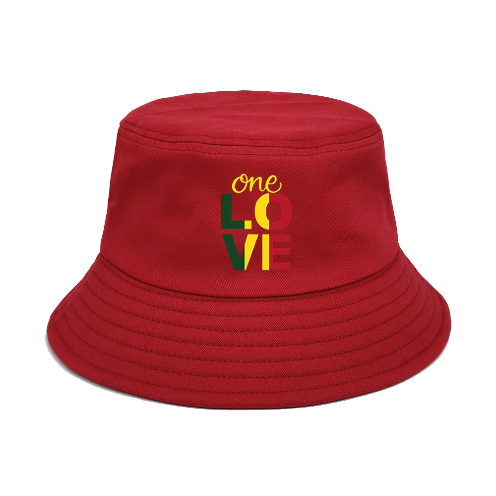 Wholesale One Love Printed Bucket Hat ACC-HT-ShunMa005