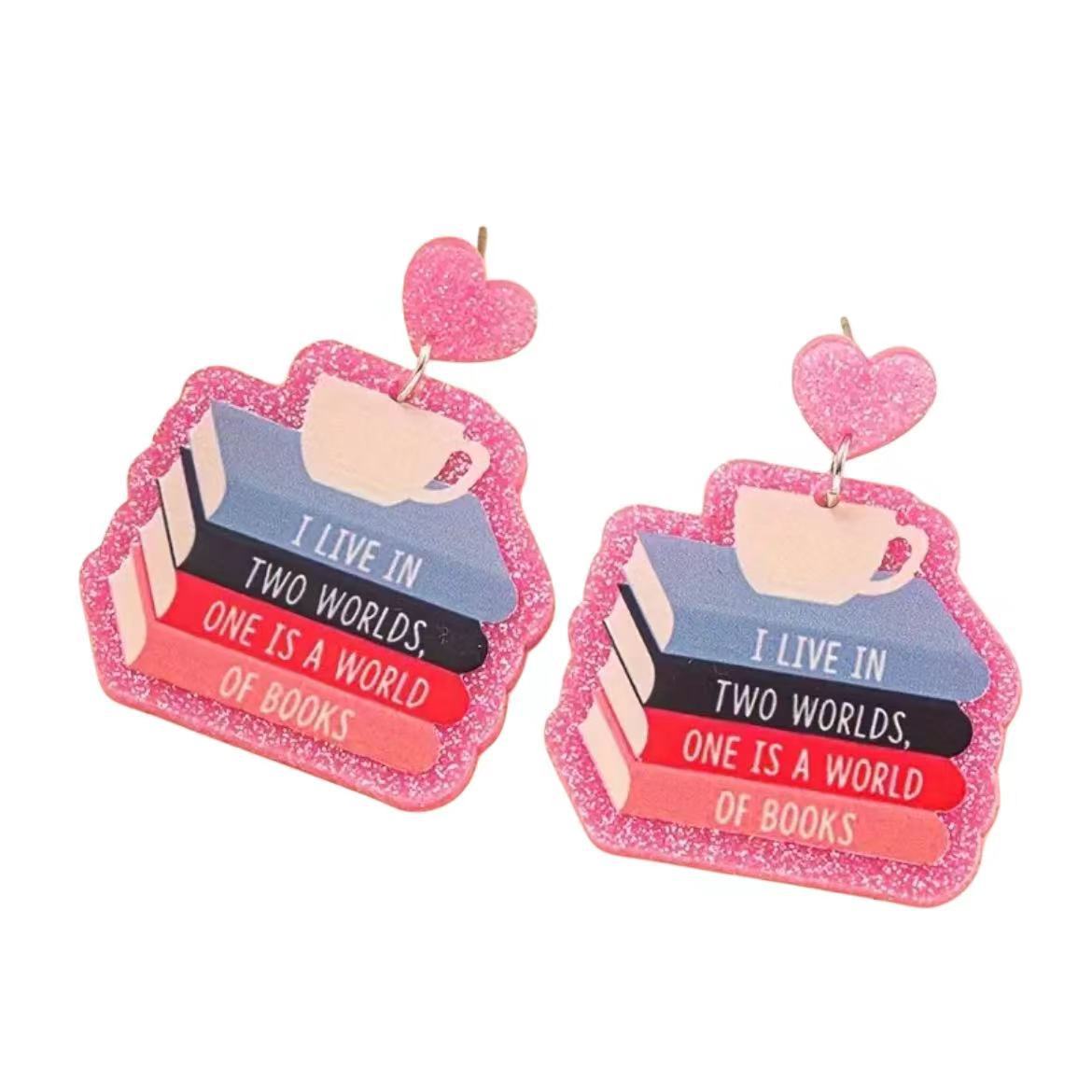 Wholesale color book acrylic earrings ACC-ES-AnDao002