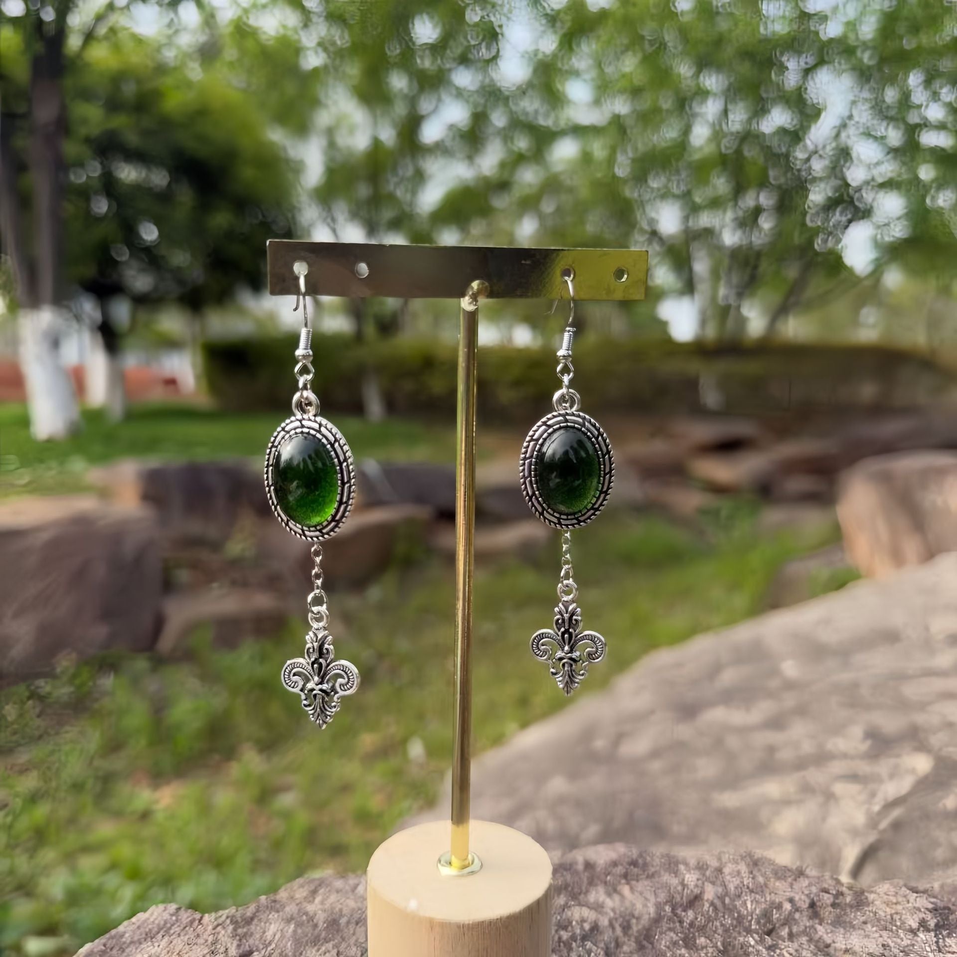 Wholesale Gothic Victorian Style Black Skull Earrings Stainless Steel Fashion Accessory Gift Boutique