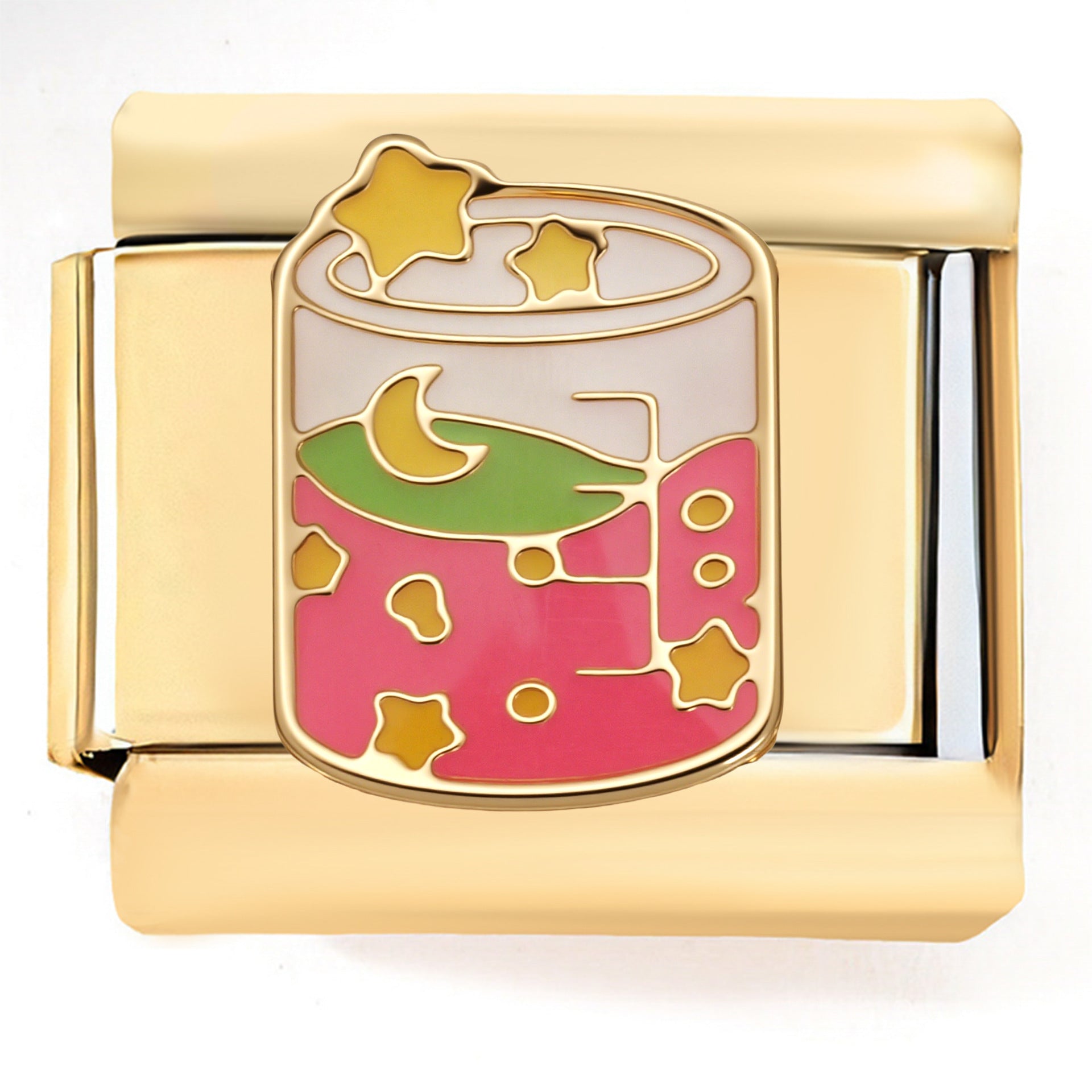 Wholesale  Italian Charm Bracelet 9mm DIY Bumblebee   Creative Stainless Steel Composable Bracelet