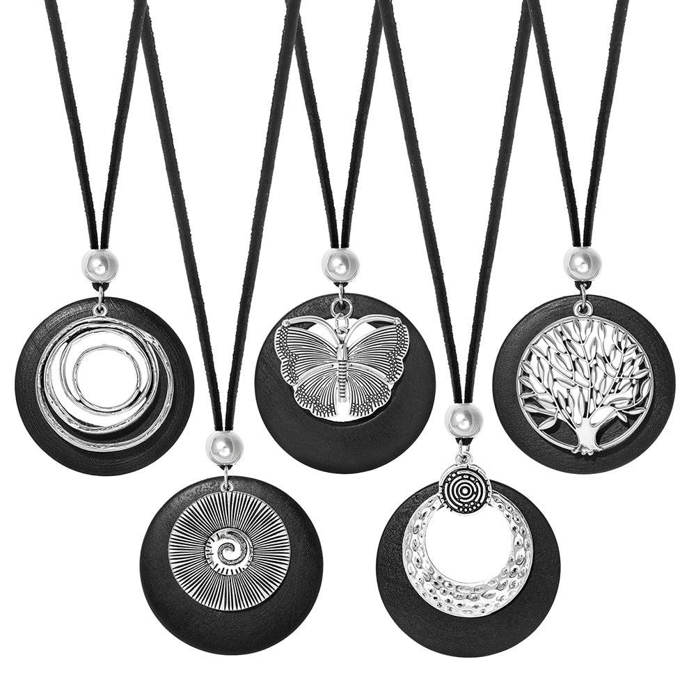 Wholesale Ethnic Style Long Sweater Chain Necklace Retro Artistic Fashion Jewelry Gift