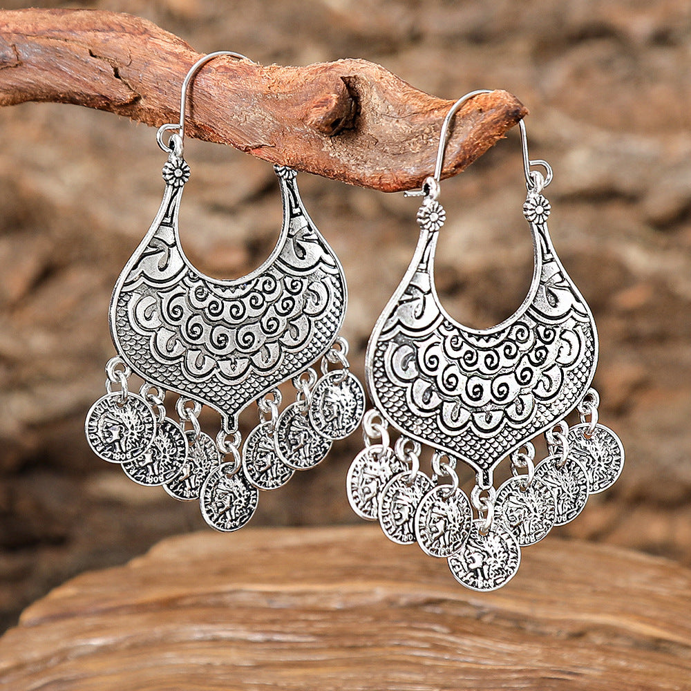Wholesale Bohemian Ethnic Style Tassel Earrings Fashion Jewelry Accessory for Boutique Resale or Gift