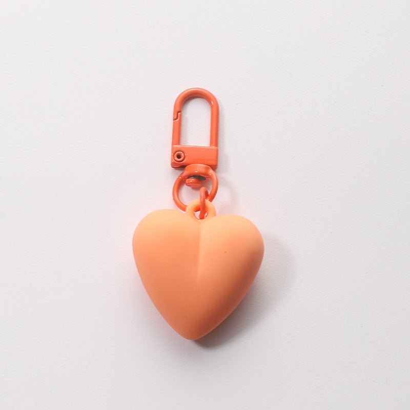 Wholesale Candy Color Heart Shaped Acrylic Keychain ACC-KC-HuiMei003