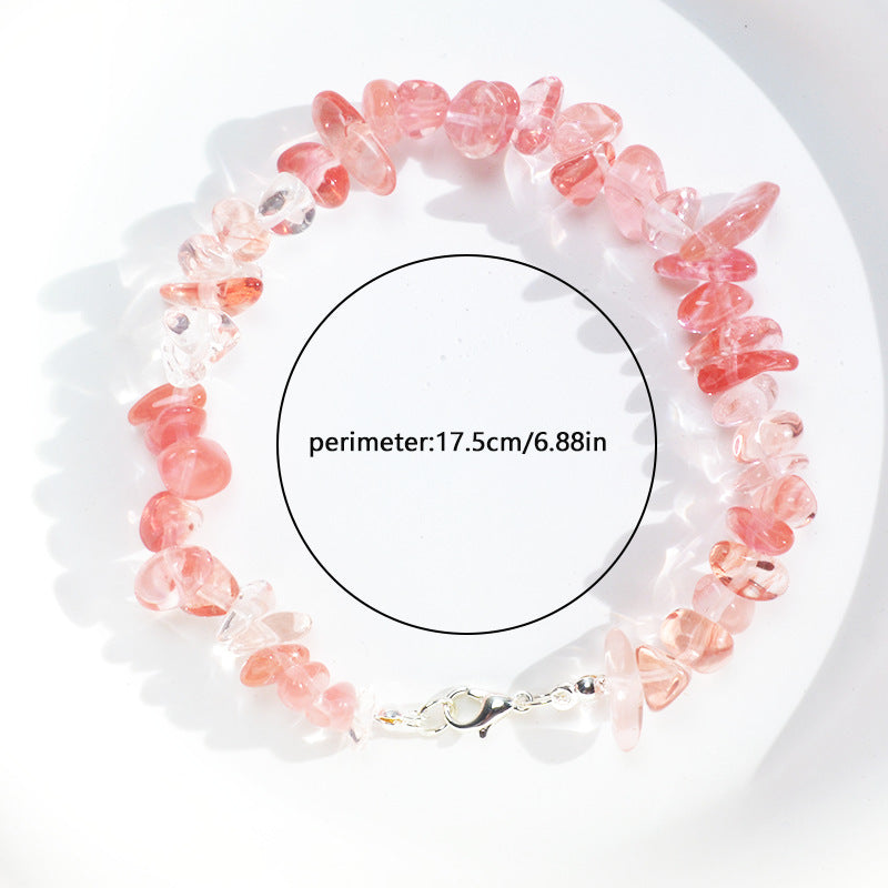 Wholesale Bohemian Colored Natural Stone Crushed Stone Bracelet ACC-BT-XA001