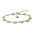 Wholesale chain paper clip bracelet bohemian simple adjustable multi-layer metal bracelet